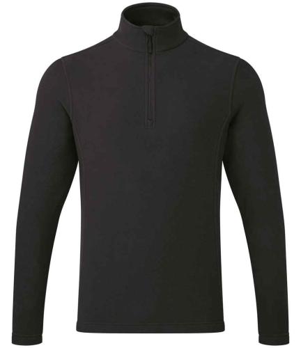 Premier Unisex Recyclight� 1/4 Zip Fleece - BLK - 3XL